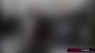 Slutty and brunette chick gets hammered by Shawns huge meaty cock