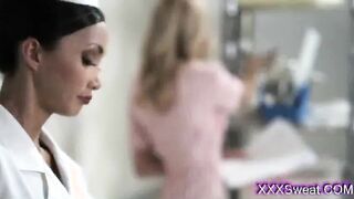 the naughty young horny nurses loves to help out swollen cocks