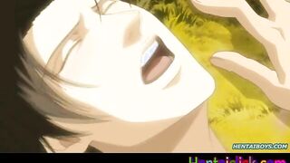 Handsome hentai gay hot anal fucking action