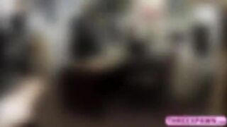 Amazingly beautiful Brazilian gets pussy fucked in the shop and sucked cock in style