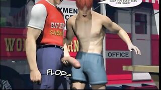 Hentai gay man hot oral and bareback fucked