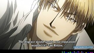 Horny hentai gay hardcore ass fucks and cums