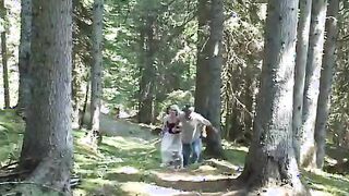 Outdoor hardcore orgy