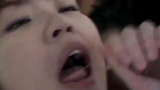 Minami rides cock under uniform