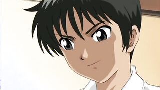 Young hentai girl blowjobs hard cock