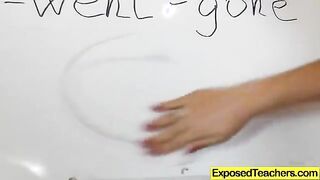 Eager housewife teacher exposed