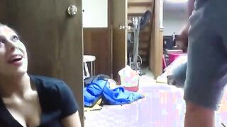 Cali Freshman Faceslapping Blowjob