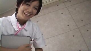 Meguru nurse licks cock