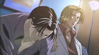 Hentai couple hardcore anal sex on the couch