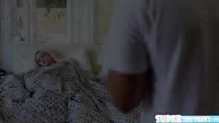 Petite and blonde Elsa gets hammered by neighbor in doggie style