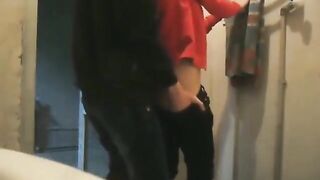 Fucking A Colleague In A Dirty Motel Bathroom