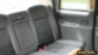 Hot babe and pervy taxi driver performs doggystyle banged