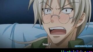 Handsome hentai gay man anal fucked