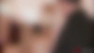 Naked blonde Tristyn Kennedy swallows loads of sticky cum from her stepdad cock