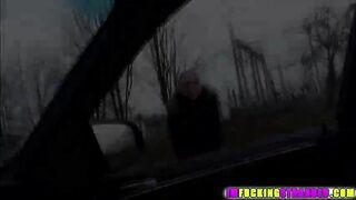 Blonde and horny Cristal Caitlin gets spotted and fucked by dude