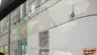 Horny Teen Bella gets hammered by a stranger in public place