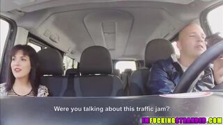 Beautiful and small woman Bella gets spotted and banged by dude