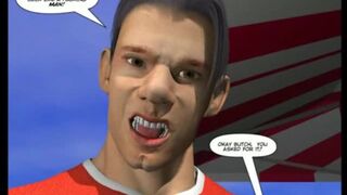 Hentai gay asshole fucked by a muscular man