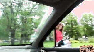 Sexy Babe Angella gets pussy hammered by a helpful stranger 