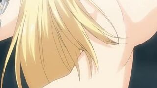 Blonde hentai babe chained