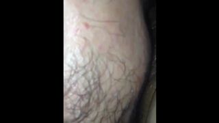 Eating a really hairy wet pussy