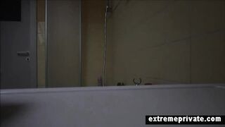 My horny niece spied in our shower