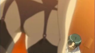 Nervous anime slut with huge knockers
