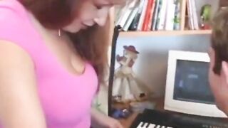 Cougar Natalja seduced her 18 years old neighbor