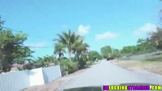 Gorgeous and small Kiera Daniels gets her pussy hammered hard