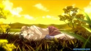 Hot hentai gay man having sex outdoor action