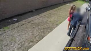 Sexy brunette teen blowjobs hard cockSexy brunette teen blowjobs hard cock