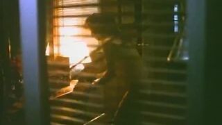 Wanton Brunette Makes Love Under Sheet