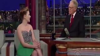 Hot Scarlett Johansson busting massive cleavage