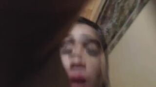 Skinny Asian Tranny Masturbates Her Hard Cock