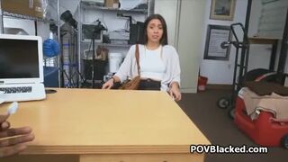 Hot teen filled with big black cock