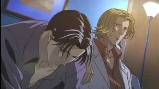 Hentai couple hardcore anal sex on the couch