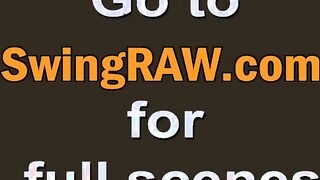 Sexy blonde tries lesbian sex in the swingers mansion