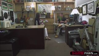 Sexy and brunette Mom gets fucked by Shawns huge cock in his office