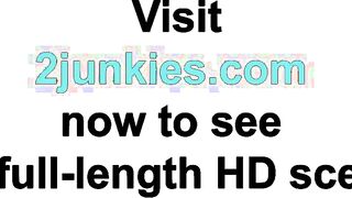 Hot Blonde Babe Receives A Hard Dick