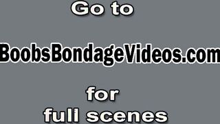 Her Boobs and Legs Are Tied And Her Pussy Gets Teased With In Many Ways