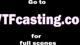 Cute brunette fingers her slippery pussy and gives great POV blowjob