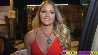 Blonde college chick Lilly Sapphire gets her hole fucked by dude