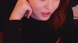barecamgirl.com bigtits cutest redhead babe rides dildo webcam show