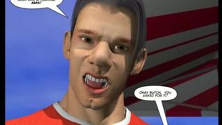 Hentai hunk bareback fucked with his friend