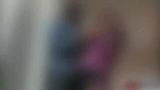 Blonde hot babe Aiden Aspen grinds her ass into her black stepdad Lee Bang monster cock