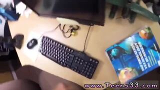 Amateur redhead milf blowjob College Student Banged in my pawn shop!