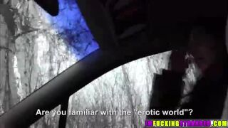 Stranded hottie Vicky Love gets lucked out and pays outdoor sex