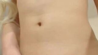 Sexy Hot Blonde Tranny Plays Her Hard Ladycock