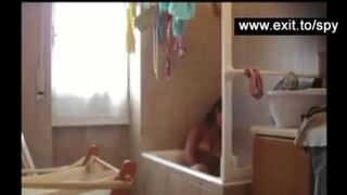 my hairy sister spied on in the bathroom