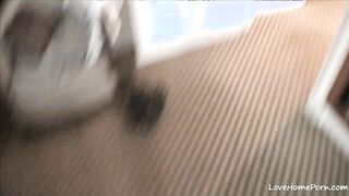 Bathroom session of one very arousing amateur cutie 